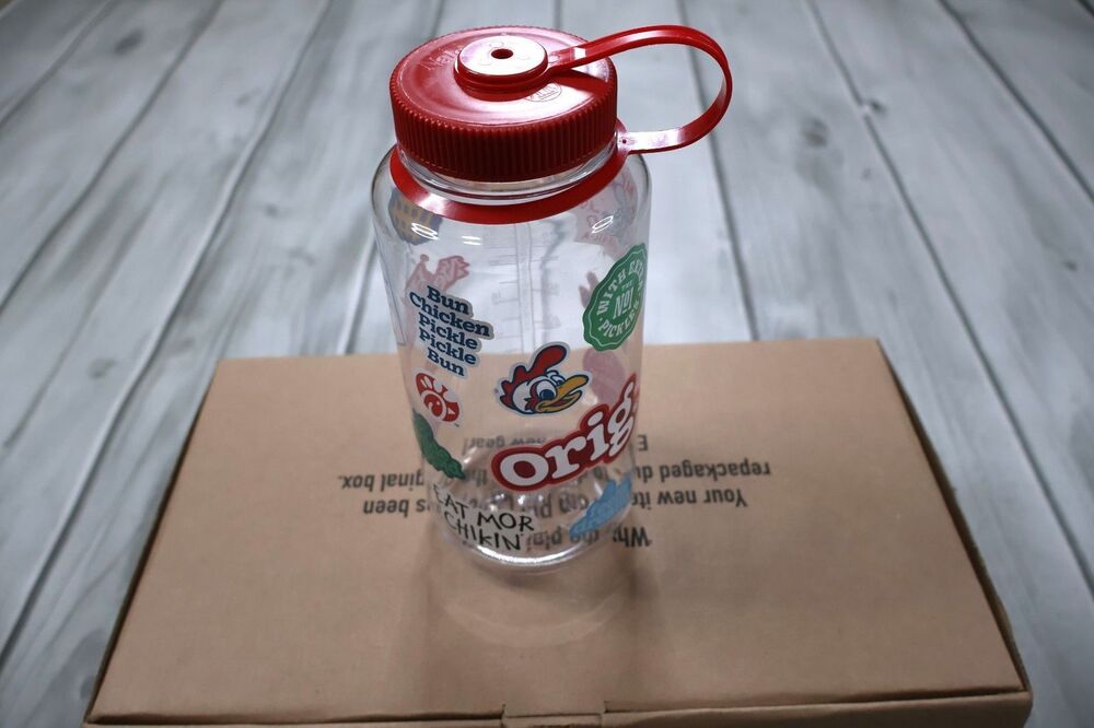 RARE Chick-Fil-A Sticker Nalgene Water Bottle Limited Edition Screw Top Stickers